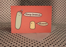 Load image into Gallery viewer, Whatever Sausage Christmas Greeting Card
