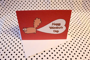 ‘Squirrel Bubble Bum’ Valentine's Day Greeting Card