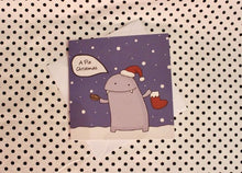 Load image into Gallery viewer, A Pie Monster Christmas Greeting Card
