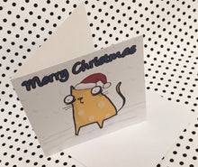 Load image into Gallery viewer, Cheese Cat Christmas Greeting Card
