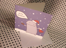 Load image into Gallery viewer, A Pie Monster Christmas Greeting Card
