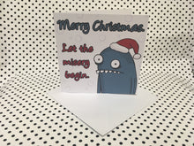 Load image into Gallery viewer, Miserable Monster Christmas Greeting Card
