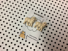 Load image into Gallery viewer, Vintage Sheep Earrings Pair
